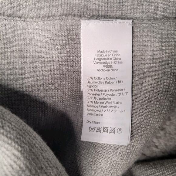 J. Crew Jacket XS Gray Eloise Open Front Sweater Blazer Wool Blend BA552 - Picture 8 of 9